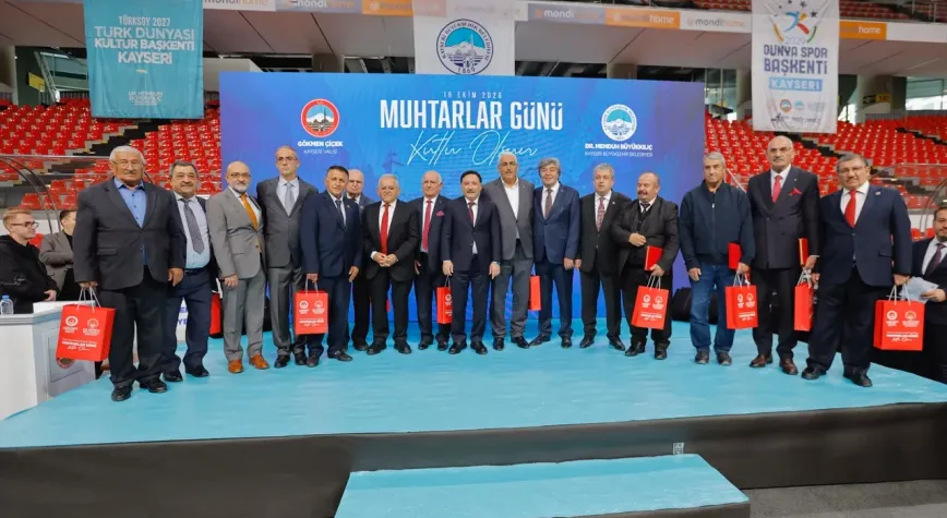 Kayseri Büyükşehir'den muhtarlara özel yemek