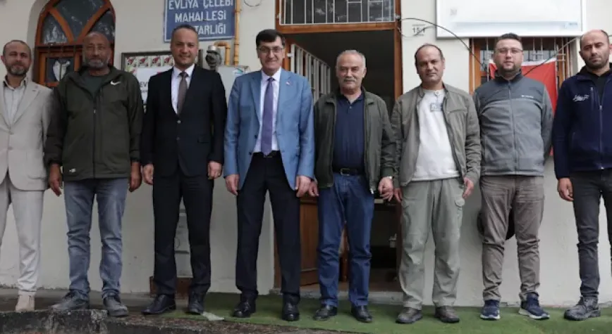 Kütahya'da Başkan Kahveci'den Evliya Çelebi Mahallesi’ne ziyaret