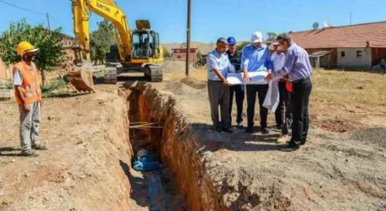 Malatya Yazıhan’da Altyapı Çalışmaları Tamamlanma Aşamasında