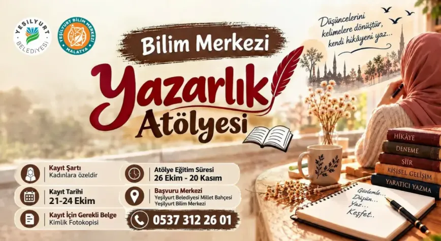 Malatya’da kadınlara özel yazarlık atölyesi düzenlenecek
