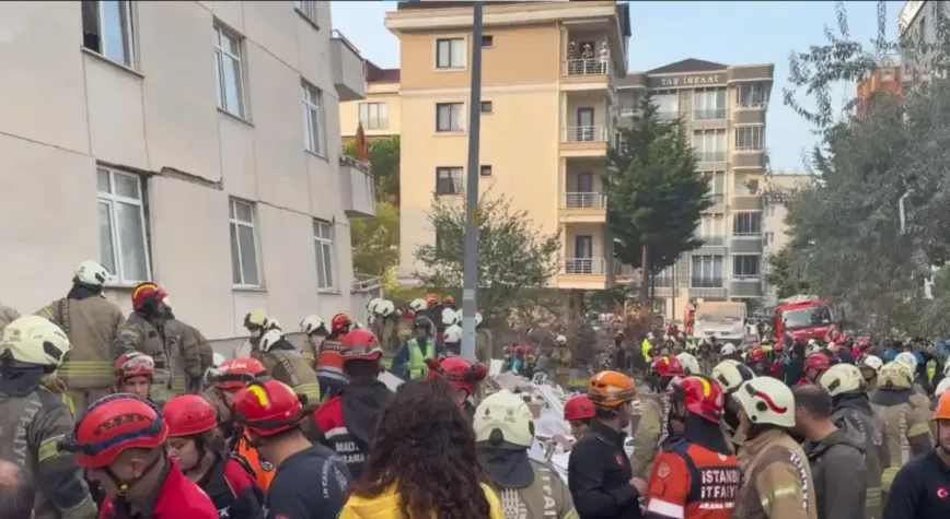 Maltepe'de çöken binada arama kurtarma sona erdi: 5 kişi hayatını kaybetti