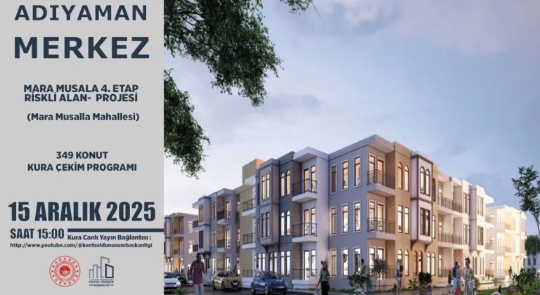 Mara Musalla 4. Etap Riskli Alan Projesi’nde 349 Konut İçin Kura Çekimi Yapılacak 