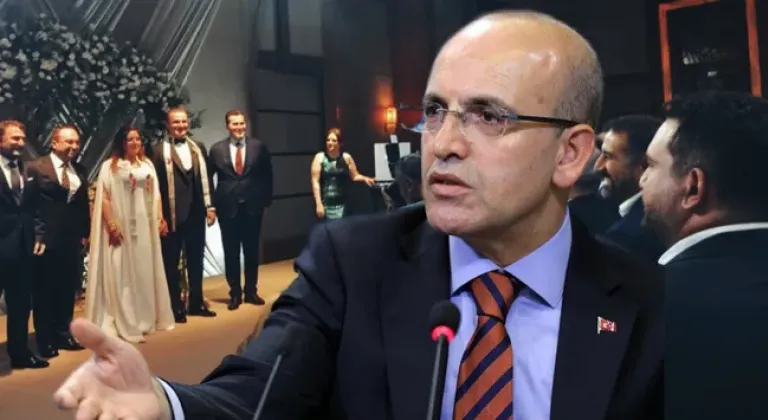 Mehmet Şimşek o düğündeki takı kuyruğuna çok kızdı!