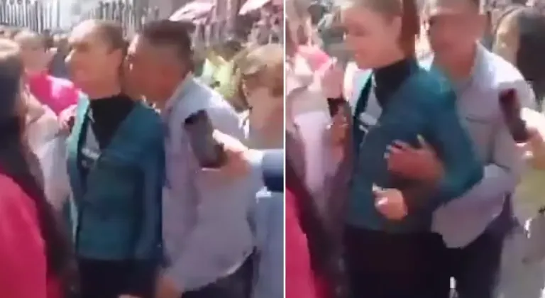 Meksika Devlet Başkanı Sheinbaum canlı yayında tacize uğradı