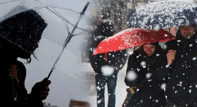 Meteoroloji'den kar ve yağmur uyarısı yapıldı!