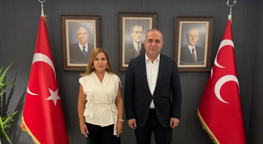 MHP Adana İl Başkanı Hakan Yıldırım’a Dr. Demet Çardak’tan ziyaret