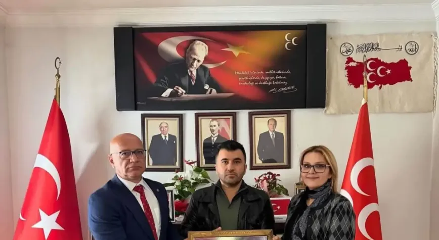 MHP Ardahan İl Başkanı Köseliören’den MHP Kars İl Başkanı Okyay’a kardeşlik ziyareti