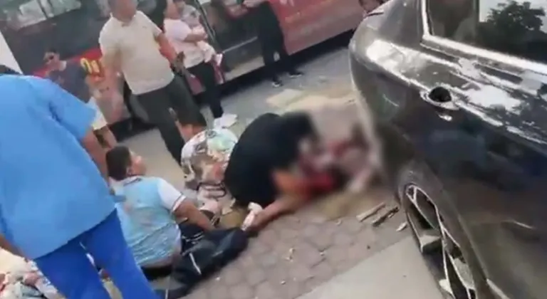 Okul önünde katliam gibi kaza!
