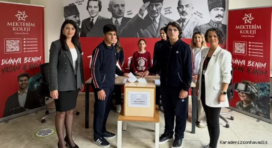 Okulda seçim heyecanı; öğrenciler sandık başına gitti