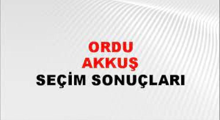 Ordu Akkuş Yerel Seçim Sonuçları! 31 Mart 2024 Ordu Akkuş Belediye Başkanlığı Seçim Sonuçları! Ordu Akkuş'da kim kazandı, hangi parti?