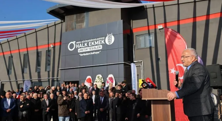 Ordu Büyükşehir Belediyesi Halk Ekmek Üretim Tesisi, Üretime Başladı