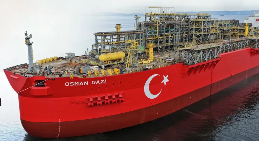 Osman Gazi platformu uğurlandı! Karadeniz’de 20 yıl görev yapacak