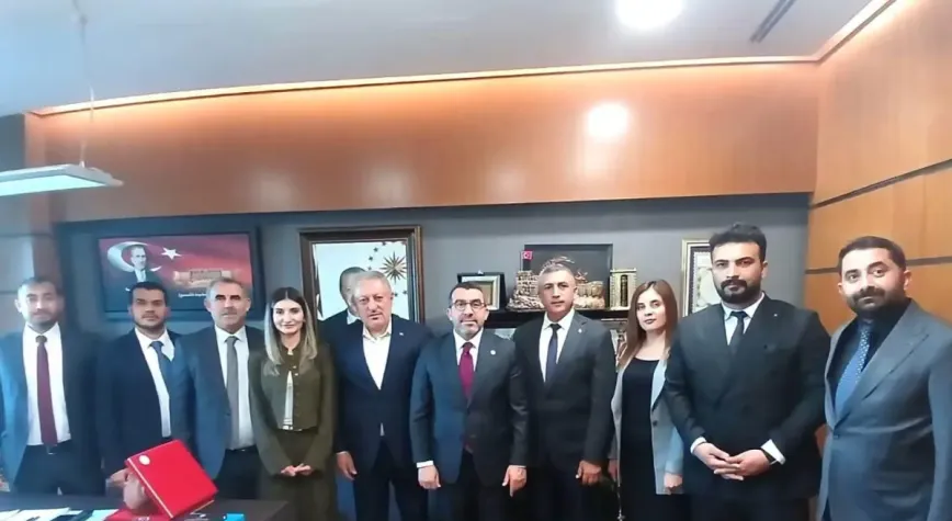 Sağlık-Sen heyetinden Milletvekili Çalkın'a ziyaret