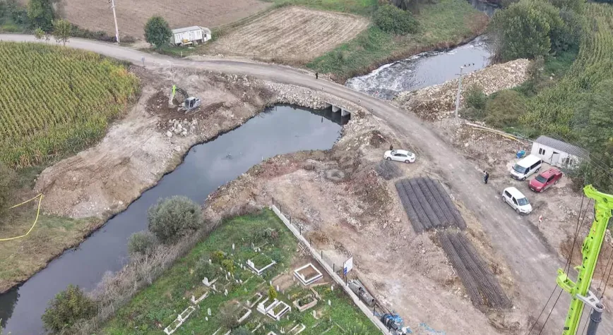 Sakarya'da Beşdeğirmen Köprüsü'ne sağlam temeller