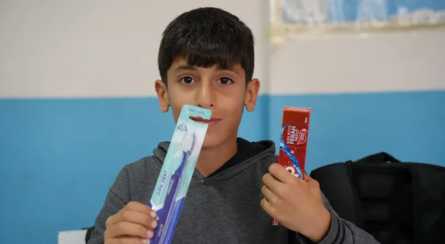 Silopi’de öğrencilere Kızılay’dan hijyen desteği