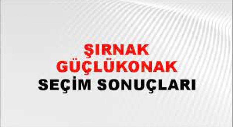 Şırnak Güçlükonak Yerel Seçim Sonuçları! 31 Mart 2024 Şırnak Güçlükonak Belediye Başkanlığı Seçim Sonuçları! Şırnak Güçlükonak'da kim kazandı, hangi parti?