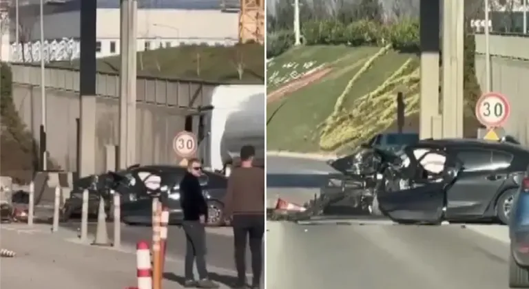 TEM Otoyolu'nda korkunç kaza... Anne ile oğlu feci şekilde can verdi!