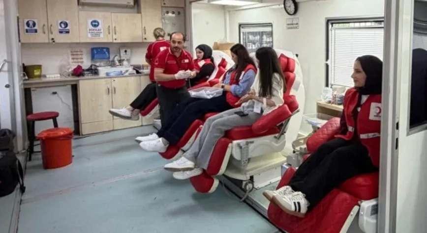 Üniversite öğrencilerinden kan bağışı dayanışması