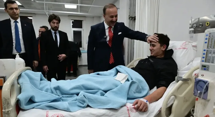 Vali Erin Kızılay gönüllülerine hastanede ziyaret