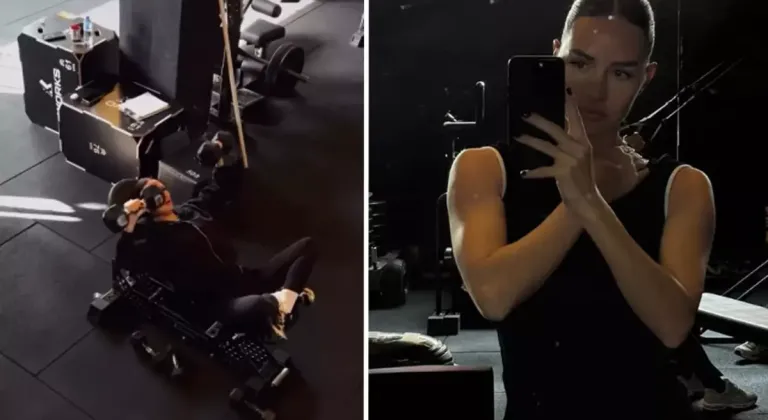 Yasemin Ergene'den sosyal medyayı sallayan spor pozları