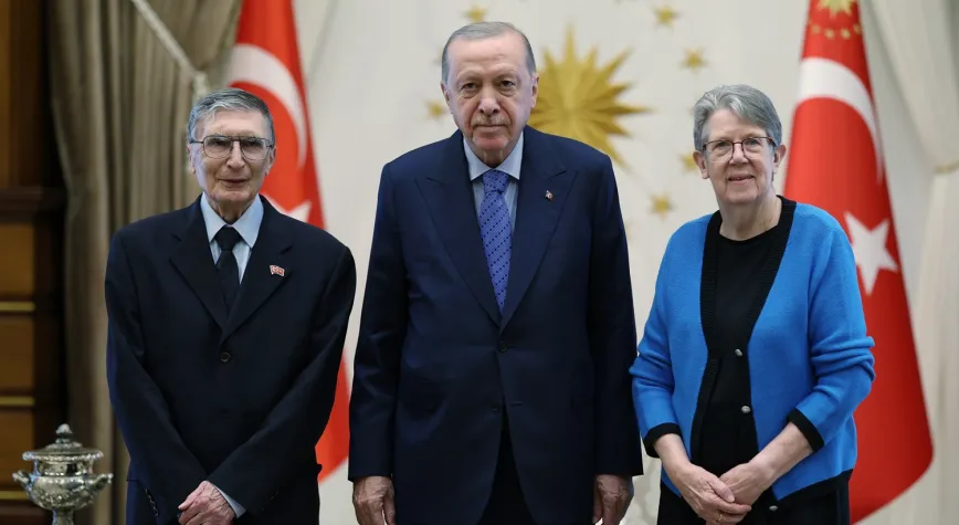 Cumhurbaşkanı Erdoğan, Prof. Dr. Aziz Sancar'ı kabul etti