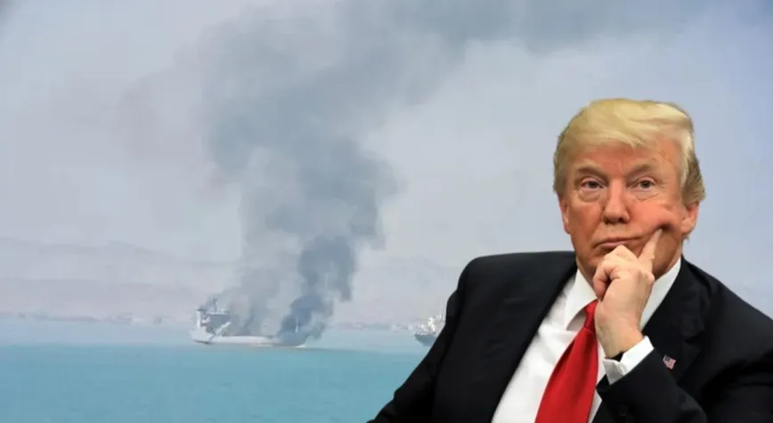 İran'dan ABD'ye Hürmüz Boğazı resti! Trump'ın sözlerine güvenip giren gemi yandı