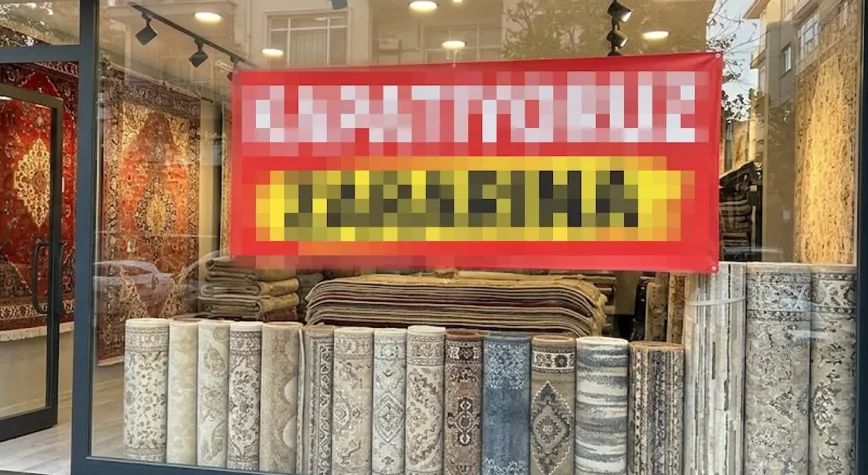 Halıcının vitrinindeki ilan başına iş açtı: 1 yıl aynı taktikle müşteri çekti