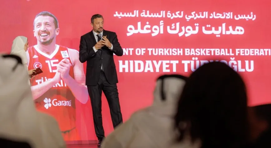Hidayet Türkoğlu, FIBA Dünya Kupası geri sayım törenine katıldı