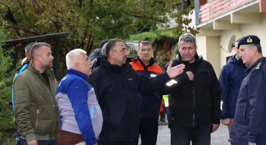Zonguldak Valisi Hacıbektaşoğlu yağıştan etkilenen bölgeleri inceledi
