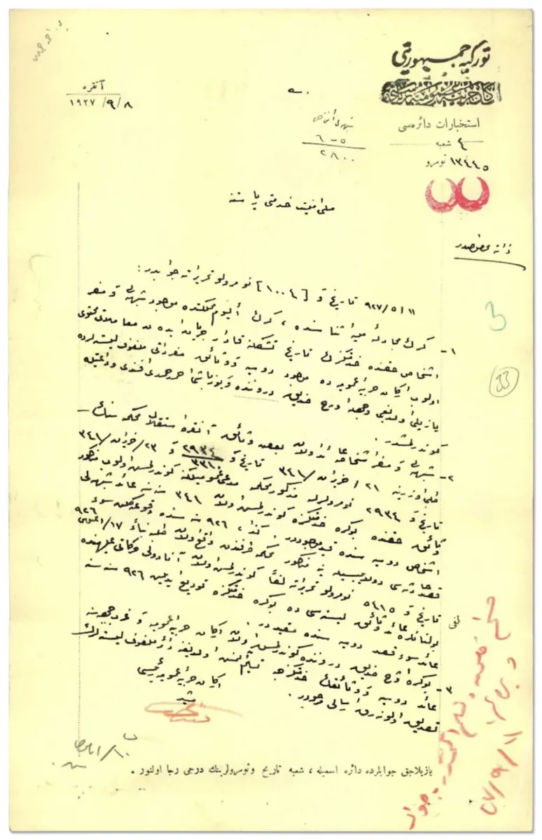 MİT, özel koleksiyondan 1920-1948 arası istihbarat raporlarını yayımladı