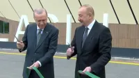 Cumhurbaşkanı Erdoğan Azerbaycan'da havalimanı açtı!